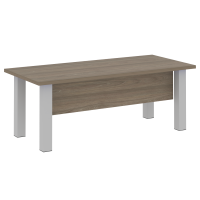 Стол руководителя прямой (опоры серые) Yalta LT.D-20.1 вяз благородный